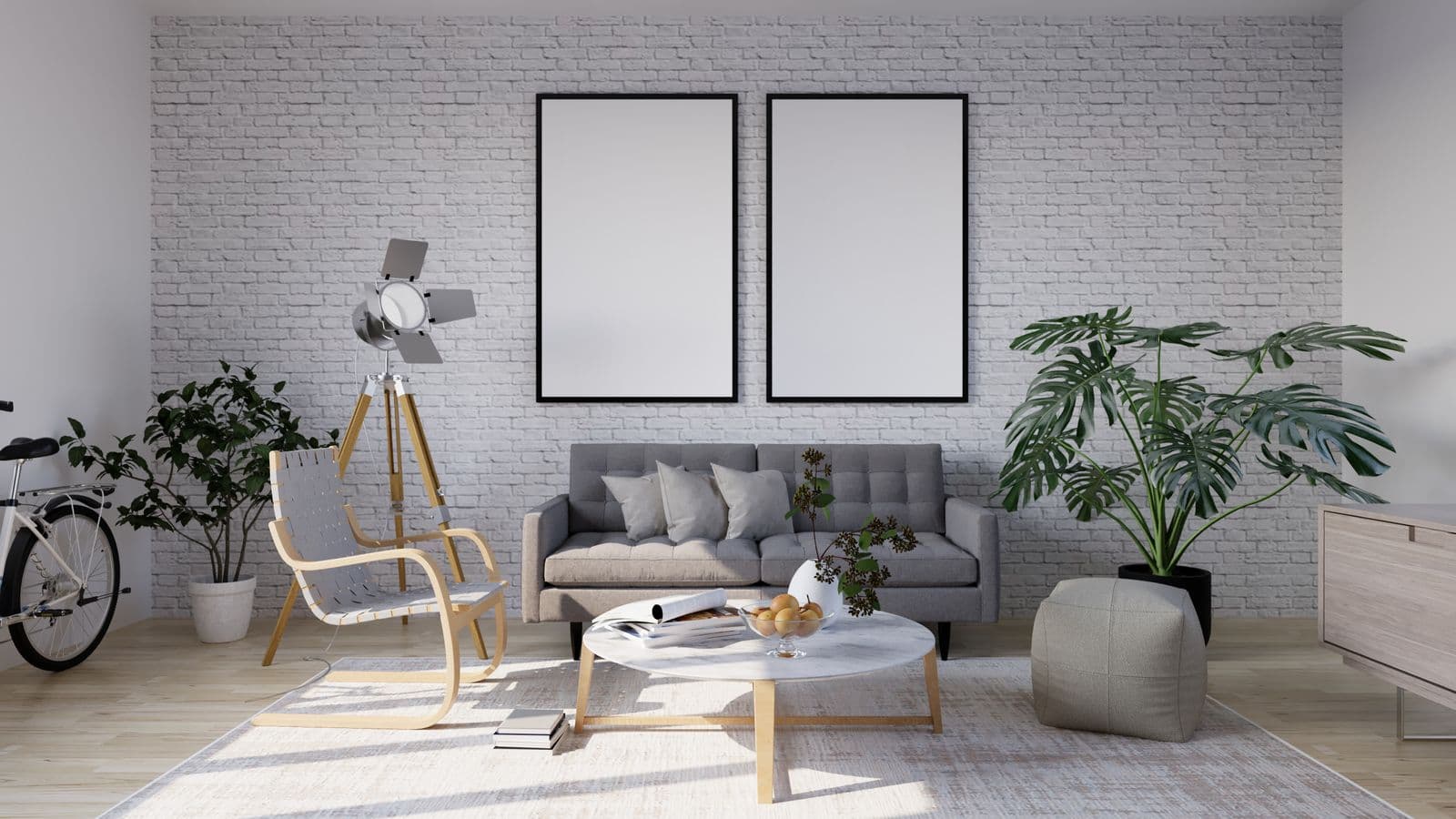 Bright, freshly cleaned living room