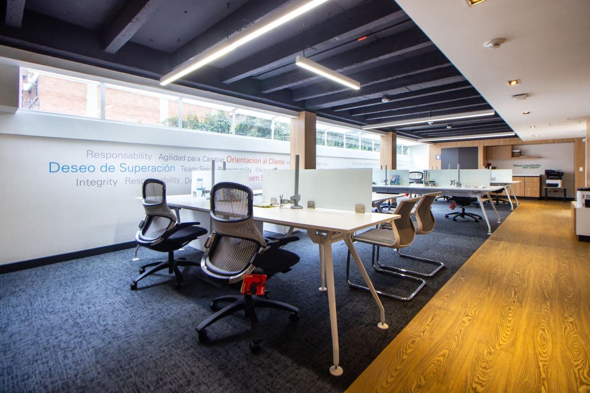 Clean, modern office workspace